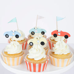 Race Cars Cupcake Kit (x 24 toppers) - Pretty Day