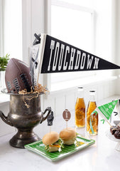 Football Touchdown Felt Pennant