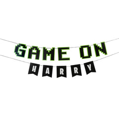 Hootyballoo by Club Green - Game On Personalised Banner X2 2M & 15 Sticker Sheets - Pretty Day