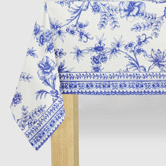 Blue Toile Paper Tablecloth - Pretty Day