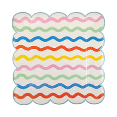 Ric Rac Striped Plate 8pk. - Pretty Day