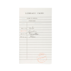 Library Card Dinner Napkins - 24pk - Pretty Day