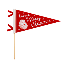 Merry Christmas Felt Pennant Flag