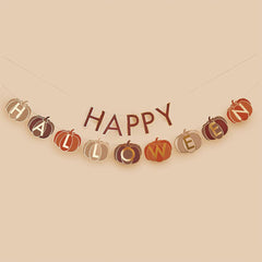 Pumpkin 'Happy Halloween' Card Banner 2m