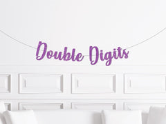 10th Birthday Double Digits Banner - Pretty Day