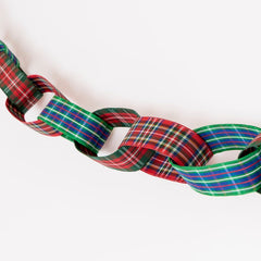 Holiday Plaid Chain Link Garland