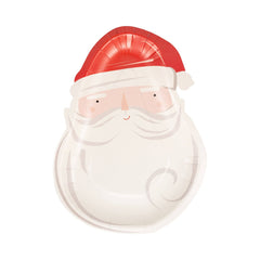 Santa Head Paper Plate 8pk. - Pretty Day