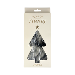 Silver Christmas Tree Tinsel - Pretty Day