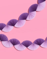 Purple Fan Garland