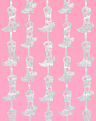 Cowgirl Rodeo Iridescent Curtain Backdrop - Pretty Day