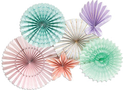 Mermaid Party Under the Sea Fan Set 6pk. - Pretty Day