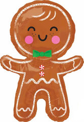 Happy Gingerbread Jumbo Foil Balloon 31" - Pretty Day