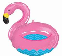 Pool Party Flamingo Jumbo Foil Balloon 30"