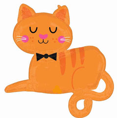 Orange Tabby Cat Foil Balloon 31" - Pretty Day