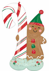 Gingerbread Man Standing Airloonz Balloon 51" - Pretty Day