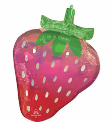 Fruity Strawberry Iridescent Foil Balloon 27" - Pretty Day