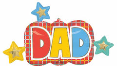 Best Dad Colorful Foil Jumbo Balloon 36"