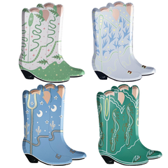 Yeehaw Cowboy Boot Plates Large 8pk. - Pretty Day