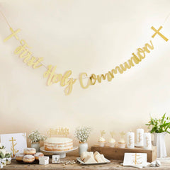 First Holy Communion Banner 2M - Pretty Day