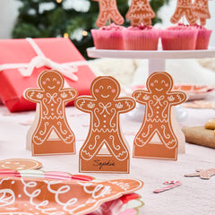 Gingerbread Christmas Table Place Cards 10pk. - Pretty Day