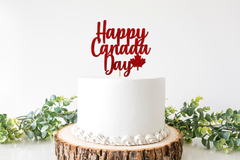 Happy Canada Day Cake Topper - Pretty Day