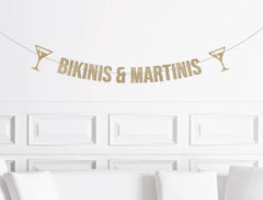 Bikinis and Martinis Glitter Banner - Pretty Day