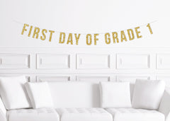 First Day of School Banner Kit (includes all grades) - Pretty Day