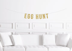 Easter Egg Hunt Banner Sign, Kid's Children's Egg Hunt Decoration Decor - Pretty Day