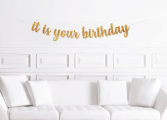 It Is Your Birthday Banner, Adult Birthday Decorations, Office Birthday Party Decor, Funny Birthday Decoration