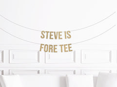 40th Birthday Decoration For Men, Golf 40th Birthday Banner, Custom Fore Tee Banner, Personalized Fore-Tee Sign, 40th Golf Birthday Husband - Pretty Day