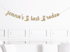 Custom Last Rodeo Banner, Austin Bachelorette Decorations, Last Rodeo Bachelorette, Western Bach Party Supplies, Nashville Sign Backdrop - Pretty Day
