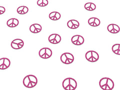Boho Peace Sign Party Confetti, Festival 70's Birthday Theme Decorations, Groovy Themed Decor, Party Supplies - Pretty Day