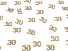 30th Birthday Decorations, Glitter Paper 30 Confetti, Dirty 30 Decor, Party Supplies Thirty Man Woman, Gold, Rose Gold, Anniversary - Pretty Day
