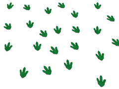 Dinosaur Birthday Party Supplies, Dinosaur Confetti, Dino Tracks, Triceratops Foot Prints Table Scatter Decor, Two Rex, Three Rex Supplies - Pretty Day