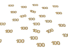 100th Birthday Decorations, Glitter Paper 100 Confetti, 100 Decor, Party Supplies One Hundredth Man Woman, Gold, Rose Gold, Anniversary - Pretty Day