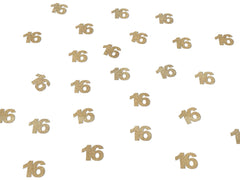 16th Birthday Decorations, Glitter Paper 16 Confetti, 16 Decor, Party Supplies Sixteen, Sixteenth Man Woman, Gold, Rose Gold, Anniversary - Pretty Day