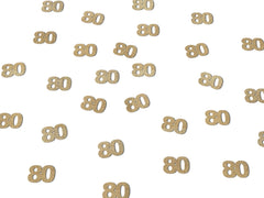 80th Birthday Decorations, Glitter Paper 80 Confetti, 80 Decor, Party Supplies Eighty Eightieth Man Woman, Gold, Rose Gold, Anniversary - Pretty Day