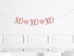 Valentines Day  X’s and O’s Banner, XOXO Valentine’s Party Decorations, Galentine’s Day