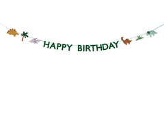 Happy Birthday Dinosaur Banner - Pretty Day