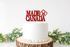 Made In Canada Baby Shower Cake Topper - Pretty Day