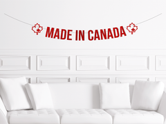 Made In Canada Baby Shower Banner - Pretty Day