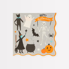 Happy Halloween Large Napkins (x 16) - Pretty Day