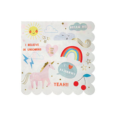 Meri Meri Unicorn Napkins Large - Pack of 16 - Pretty Day