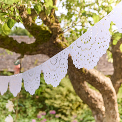 White Lace Paper Party Garland - Pretty Day