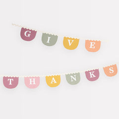 Meri Meri Thanksgiving 'Give Thanks' Fabric Garland - Pretty Day