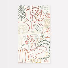 Meri Meri Thanksgiving Colour In Activity Paper Tablecloth - Pretty Day