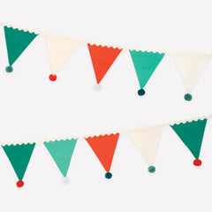 Christmas Pom Pom Fabric Garland - Pretty Day