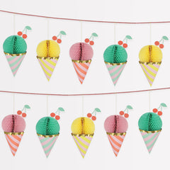 Icecream Honeycomb Garland - Pretty Day
