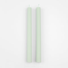 Sea Foam Green Table Candles 2pk - Pretty Day