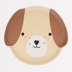 Reusable Melamine Puppy Plate - Pretty Day